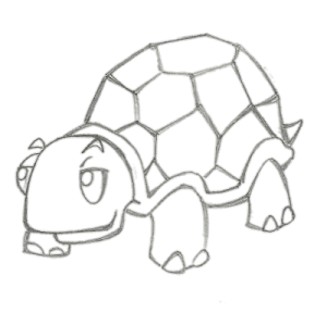 Desenho Tartaruga PNG, Animal feito à lápis, Tartaruga PNG