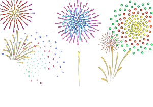 Arquivo de fogos de artificio desenho png - Páginal Inicial