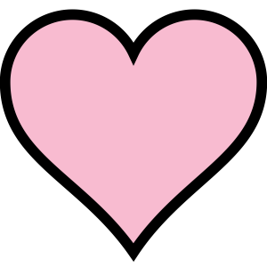 Coração Rosa PNG, Coração Rosa Liso, Coração Grande Feminino 