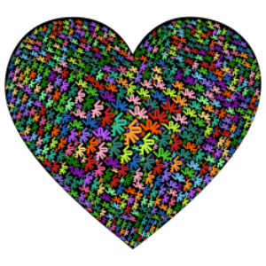 Coração PNG Colorido, Coração Colorido PNG, Coração Diferente PNG