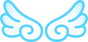 Asas PNG, Desenho Asas Azul