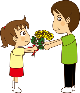 Dia dos Pais PNG, Pai e Filha, Pai Filha e Flores
