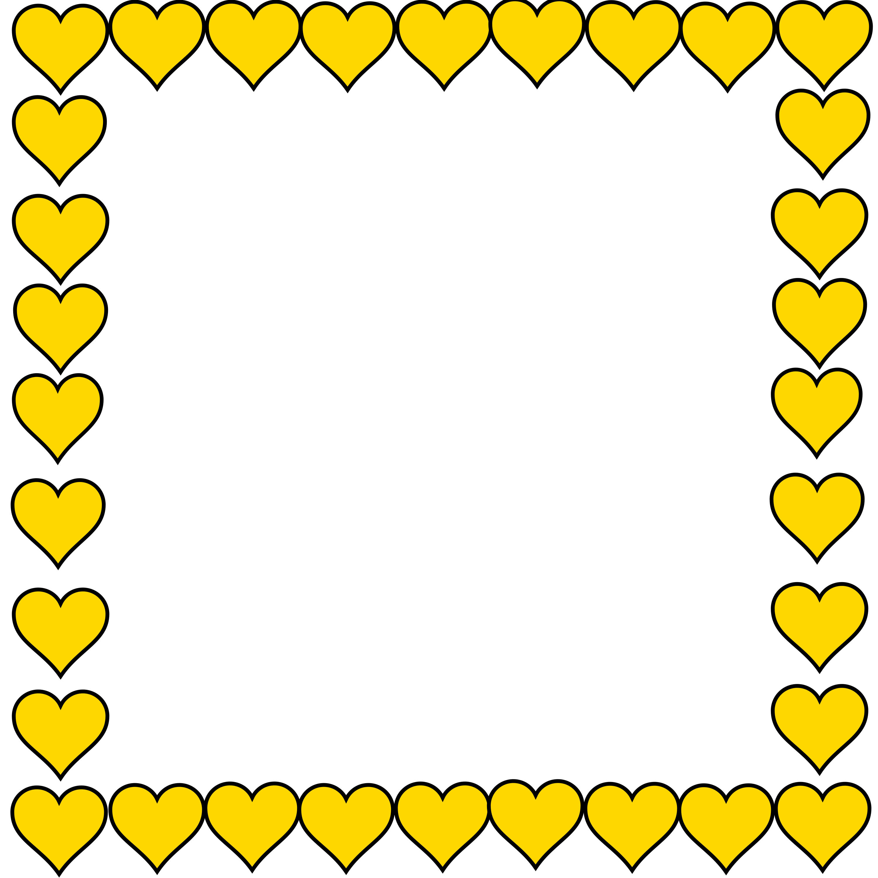 Moldura Amarelo PNG, moldura amarela quadrado