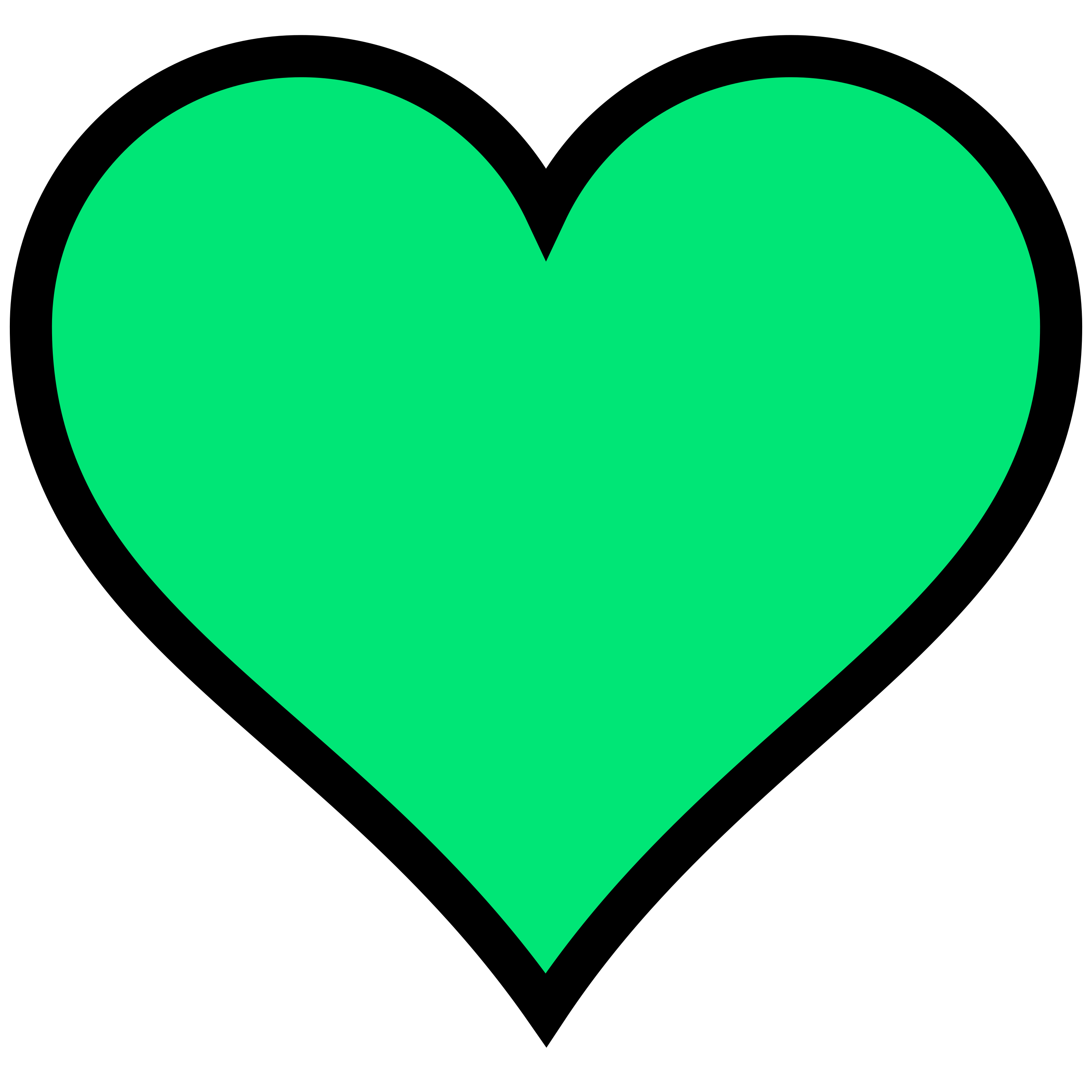 Coração Verde PNG, Coração Grande Verde