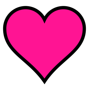 Coração Rosa Escuro PNG, Coração Rosa PNG, Coração PNG, Lindo Coração PNG