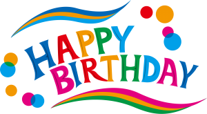 Feliz Aniversário PNG, Happy Birthday PNG, Feliz Aniversário em Inglês Colorido