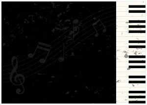 Fundo Piano e Notas Musicais PNG, Imagem para Fundo Celular, Imagem Fundo Musical  