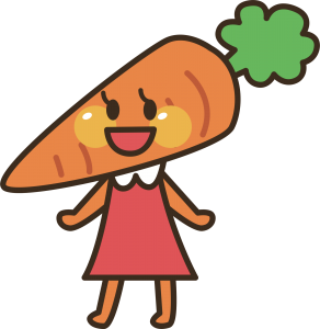 Cenoura Kawaii PNG, Legumes Cenoura PNG, Kawaii PNG 