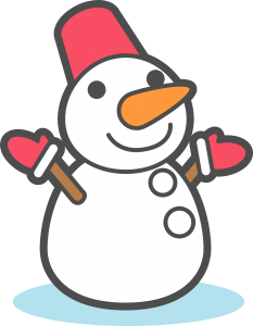 Desenho de Boneco de Neve de Natal – Green PNG