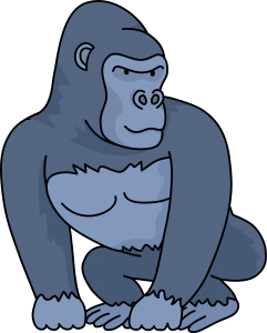 Desenho De Lado De Macaco Azul Cristal PNG Imagens Gratuitas Para