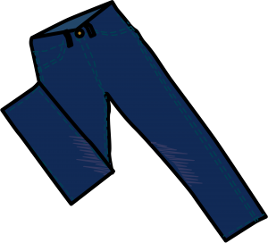 Calça Jeans PNG, Roupa Masculina PNG, Desenho de Calça Jeans
