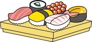 Comida Japonesa PNG, Desenho de Comida Japonesa, Desenho de Alimentos Japonês 