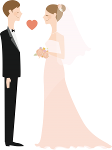 Casamento PNG, Noivos PNG, Desenho de Casamento