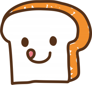 Pão Kawaii Feliz, Kawaii PNG, Desenho Pão de Forma 