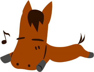 Cavalo Dormindo PNG, Cavalo Marrom, Desenho cavalo colorido 