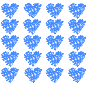 Fundo com Corações Azul, Corações Azul PNG, para tela 