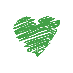 Coração Verde Riscado, coração png, Desenho de coração verde para imprimir