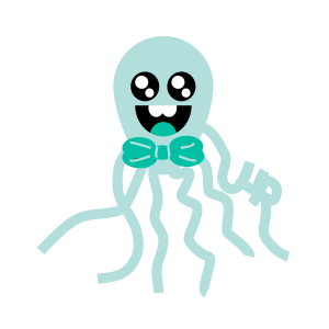 Polvo cute png, cute png, fofo png