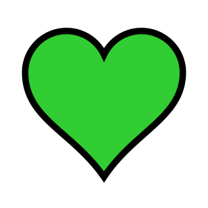 Coração PNG, Coração verde grande png, Coração Desenho
