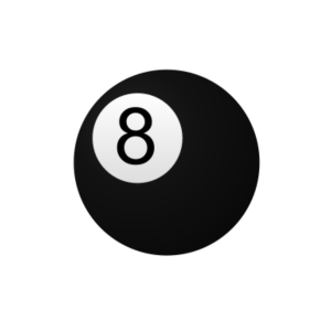 Bola 8 PNG, Bola de Bilhar, Bola com numero 8 