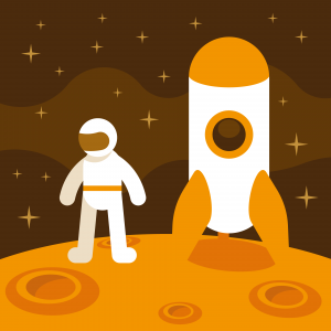 Astronauta, Fundo para Notebook, Fundo em Desenho