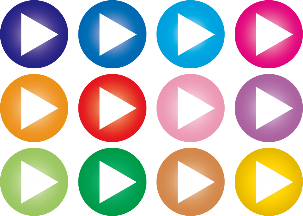 Desenhos de botões coloridos