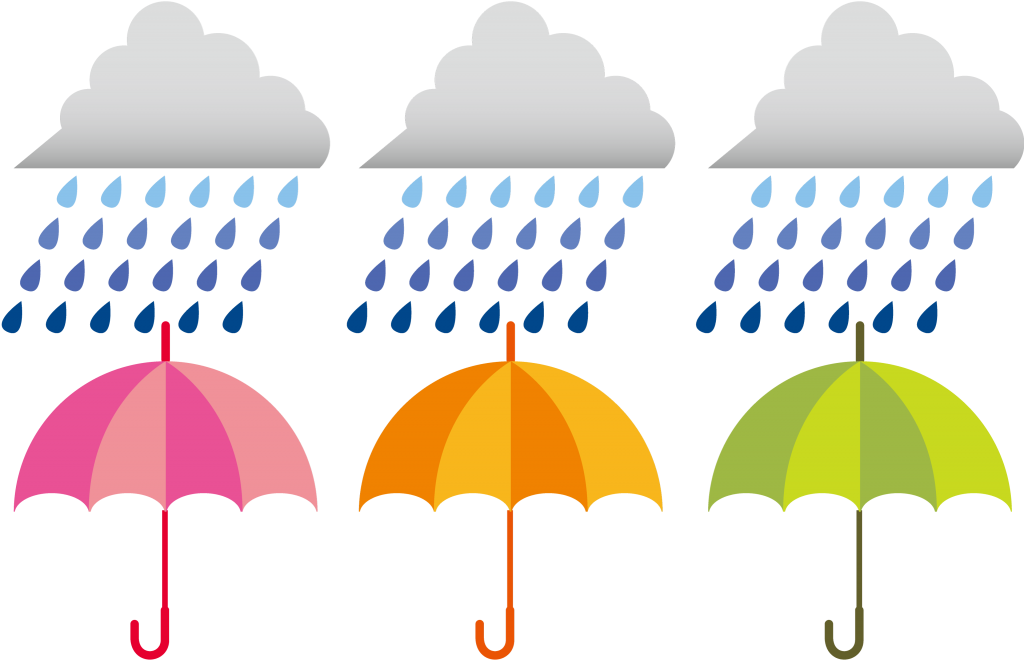 Desenhos de guarda chuva para imprimir