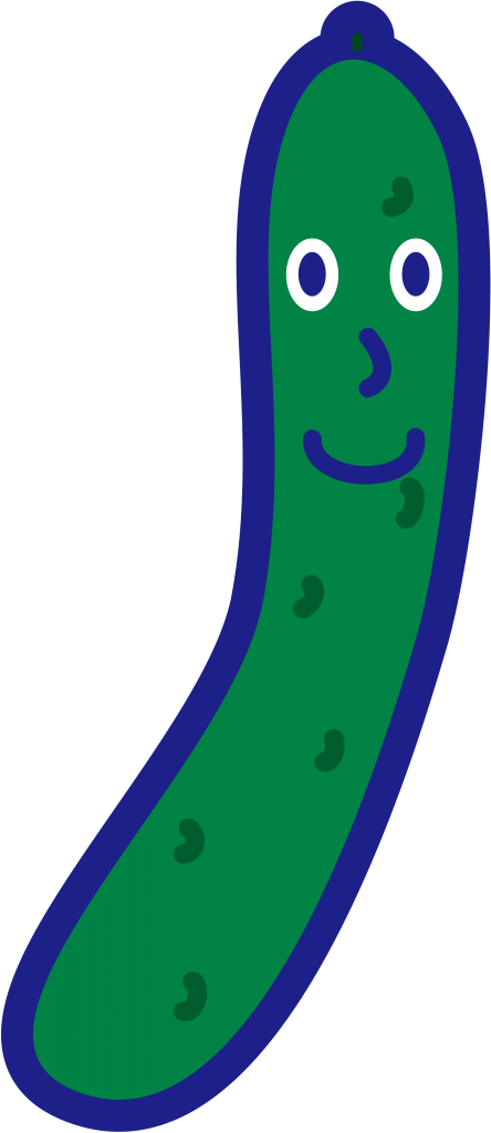 Desenho de pepino colorido