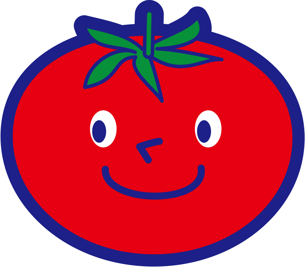 Desenho de tomate sorrindo