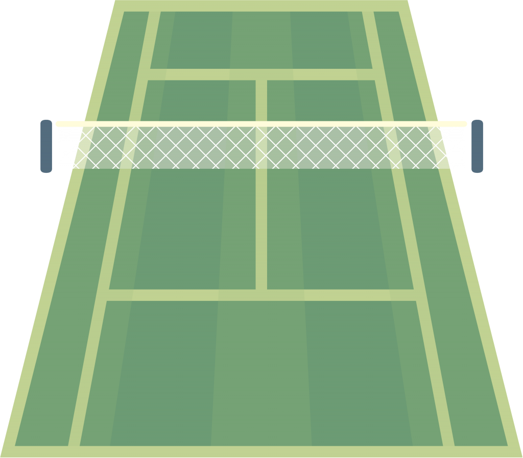 Desenho de quadra de tênis