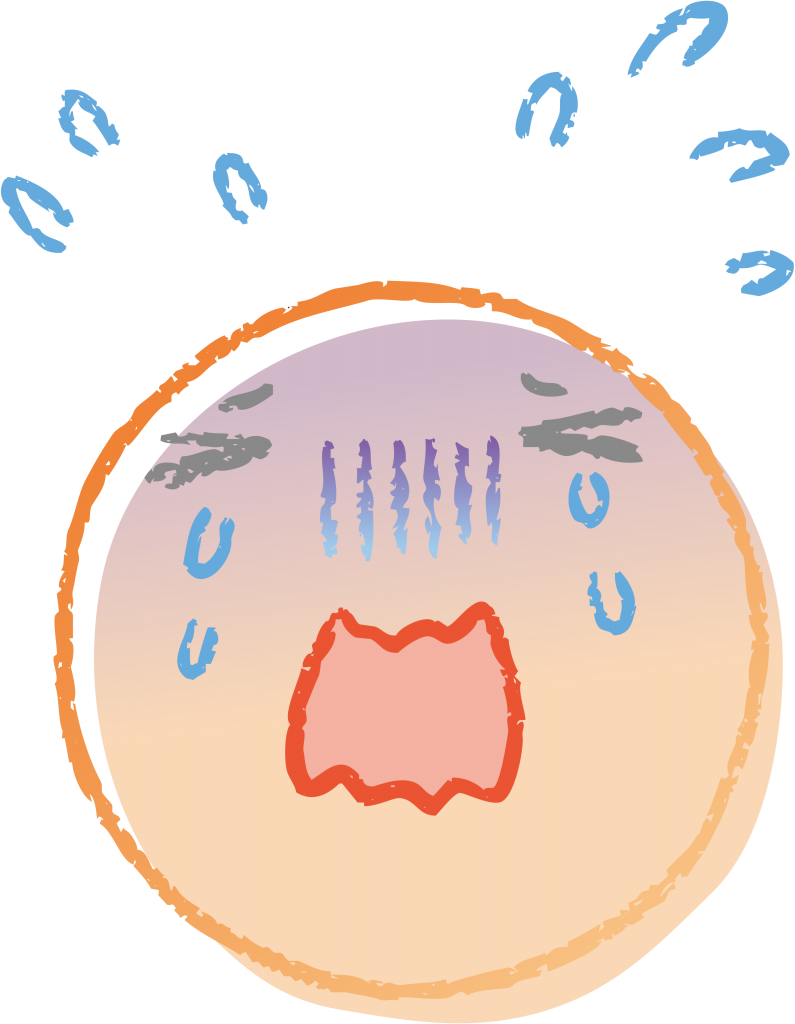 Carinha de emoji chorando