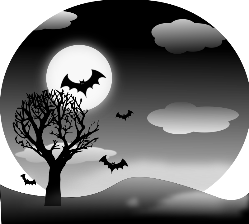 Desenho de morcego halloween