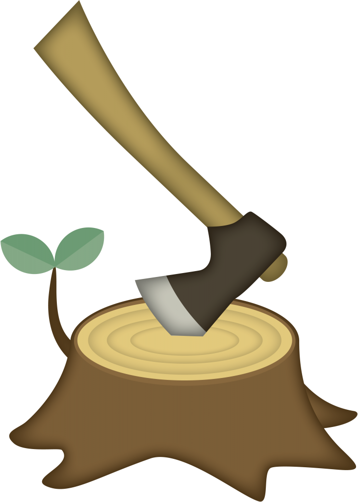 Desenho de um machado