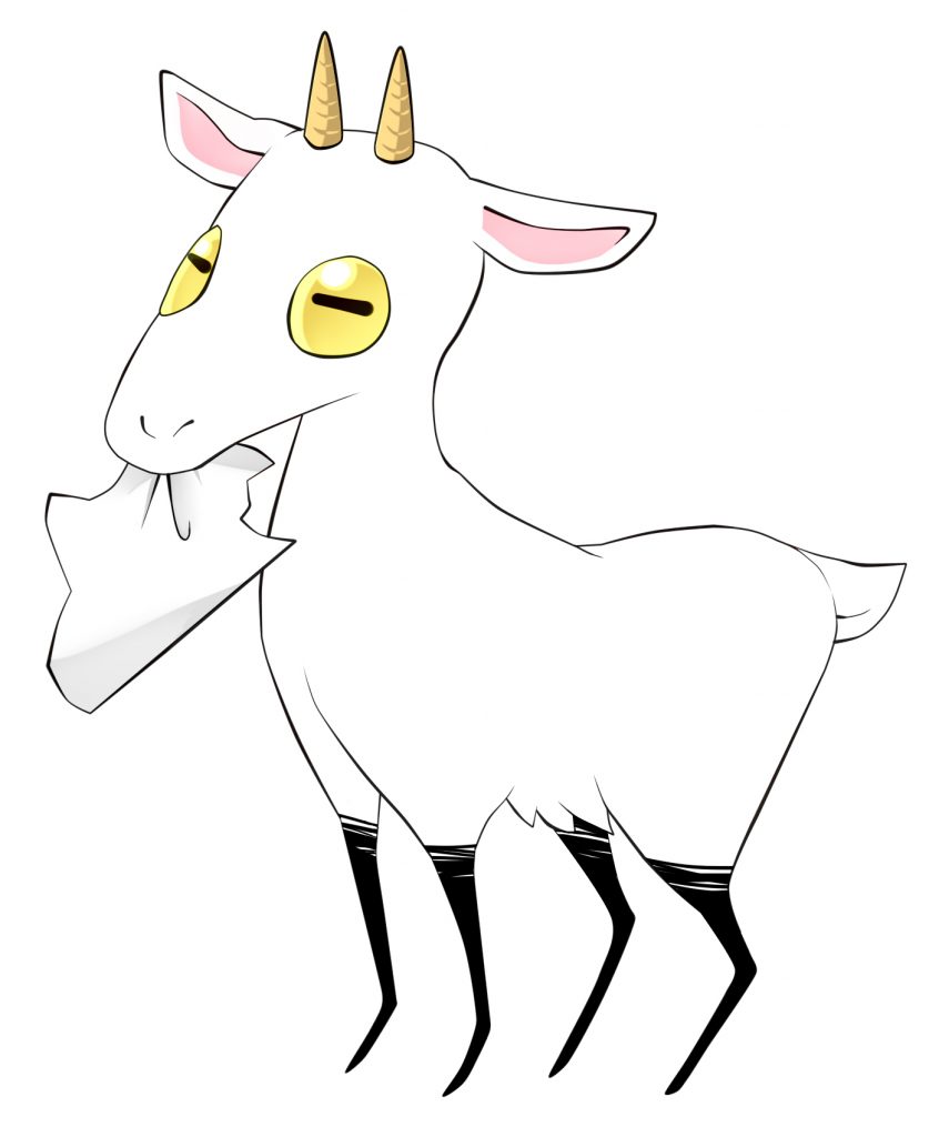 Desenho de uma cabra