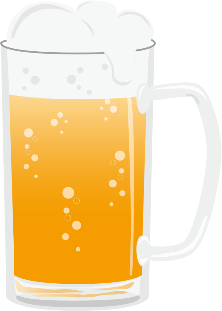 Desenho de um copo de cerveja