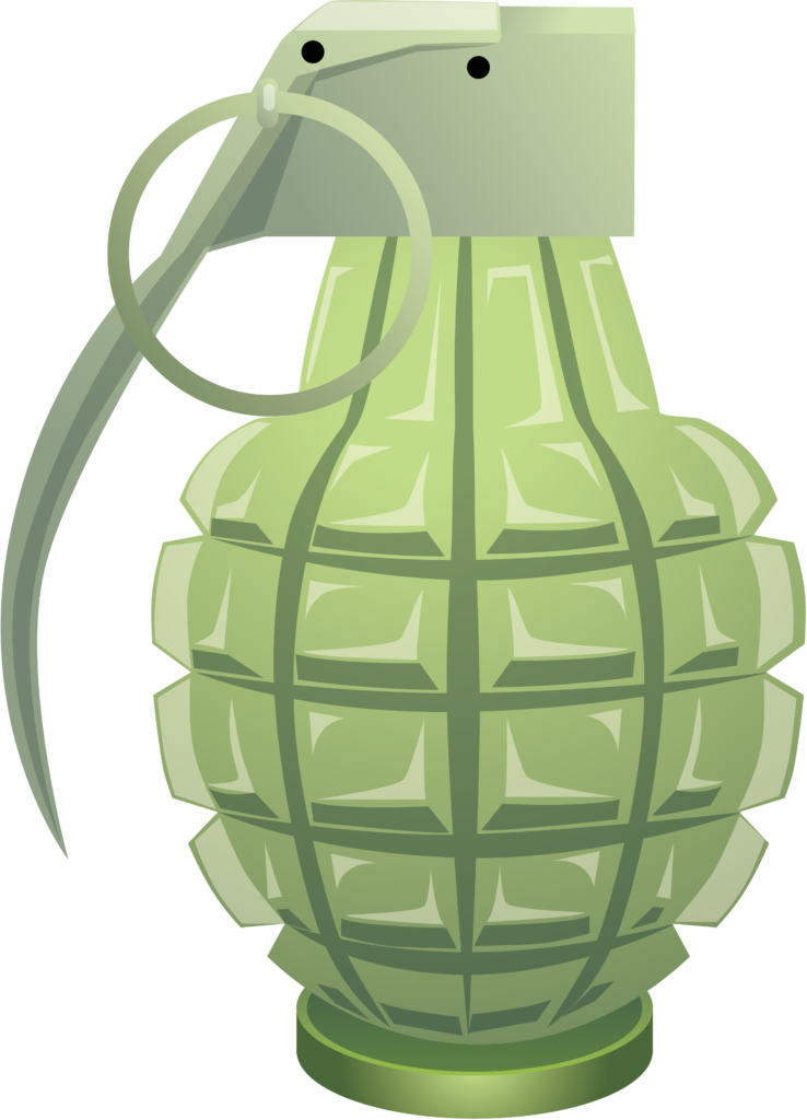 Desenho de uma granada