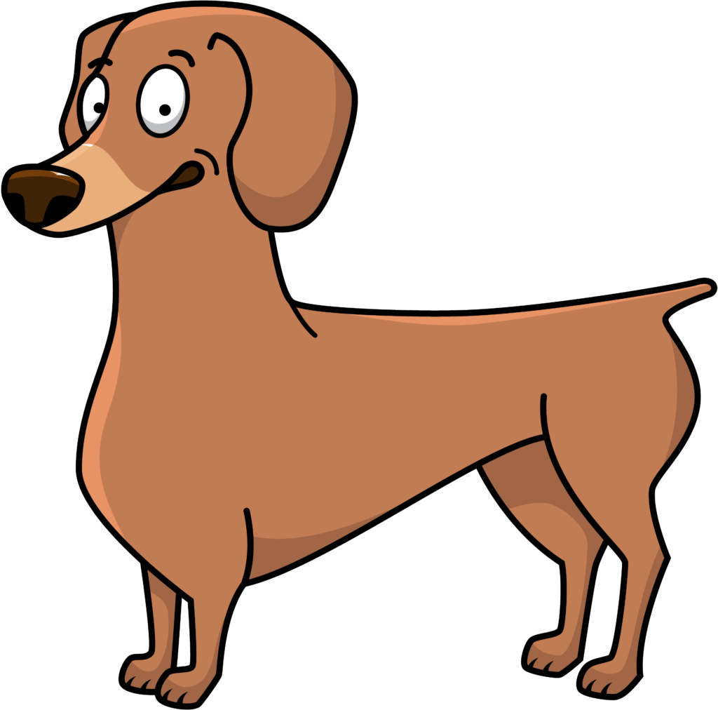 Desenho de um cachorro marrom