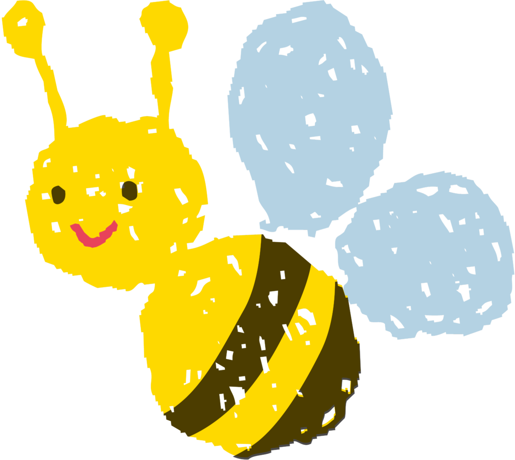 Desenho de uma abelha feito a mão