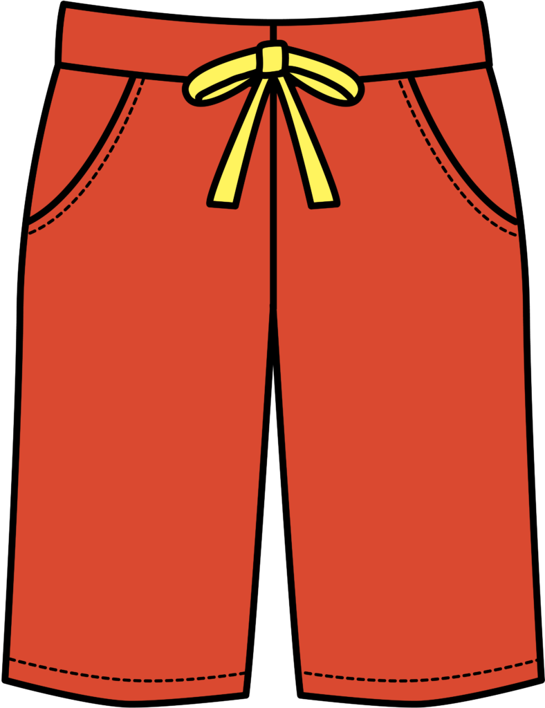 Desenho de uma calça vermelha png