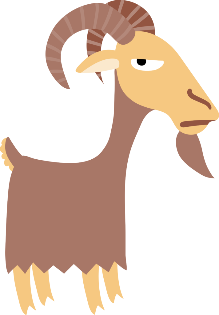 Desenho de uma cabra PNG