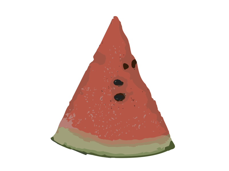 Uma fatia de melancia