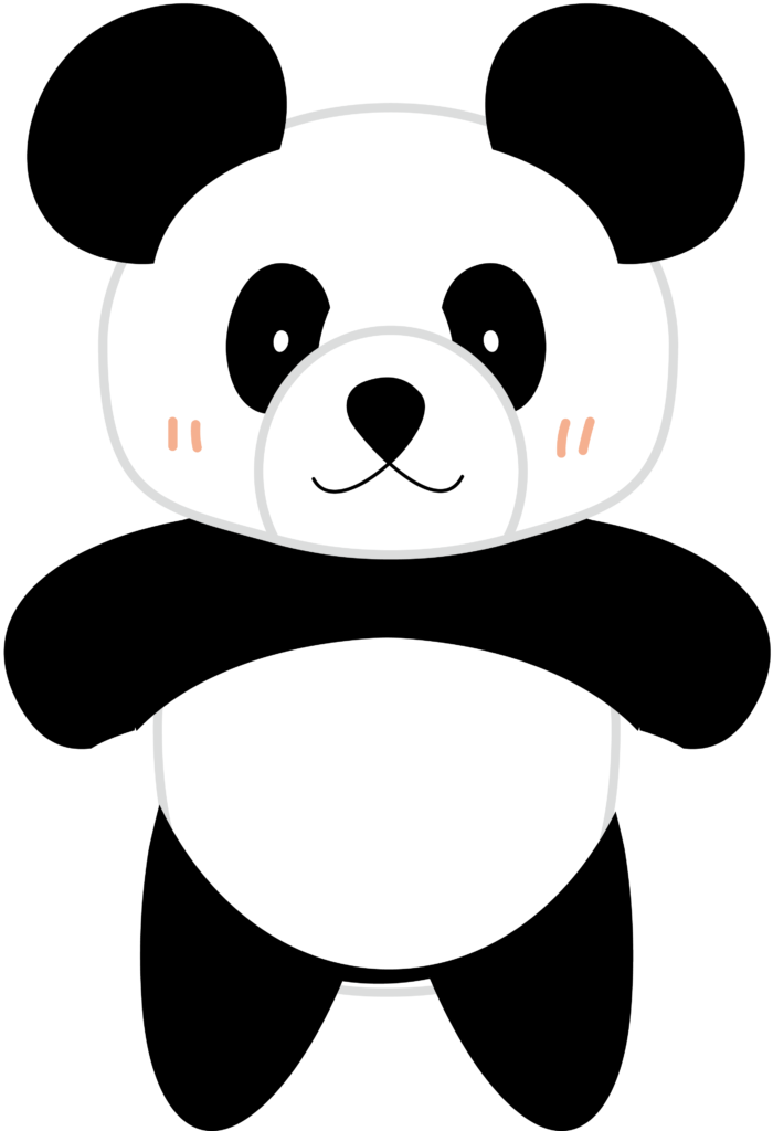 Panda fofo png