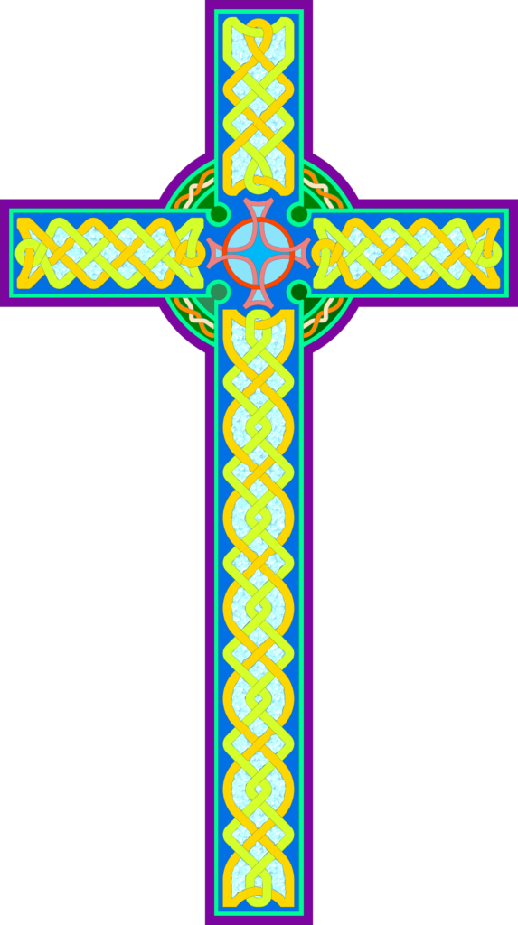 Desenho de uma cruz celta