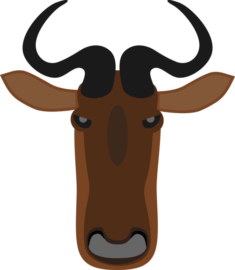 Desenho de um gnu