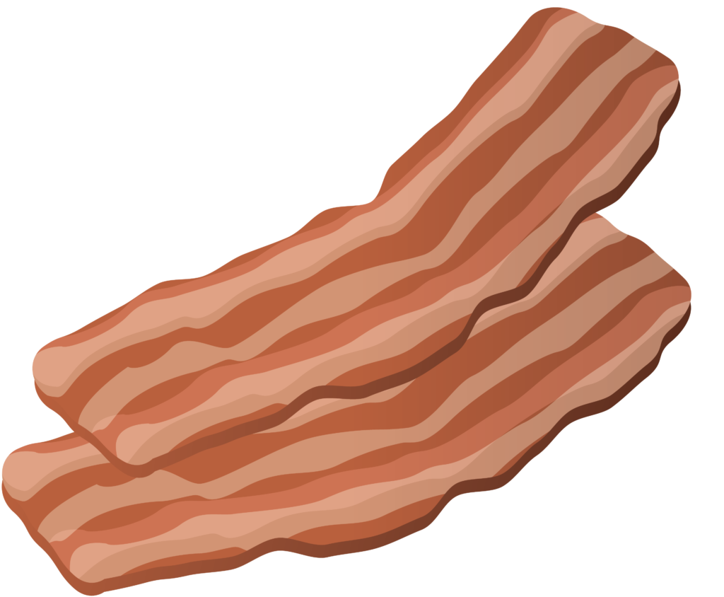 Desenho de bacon