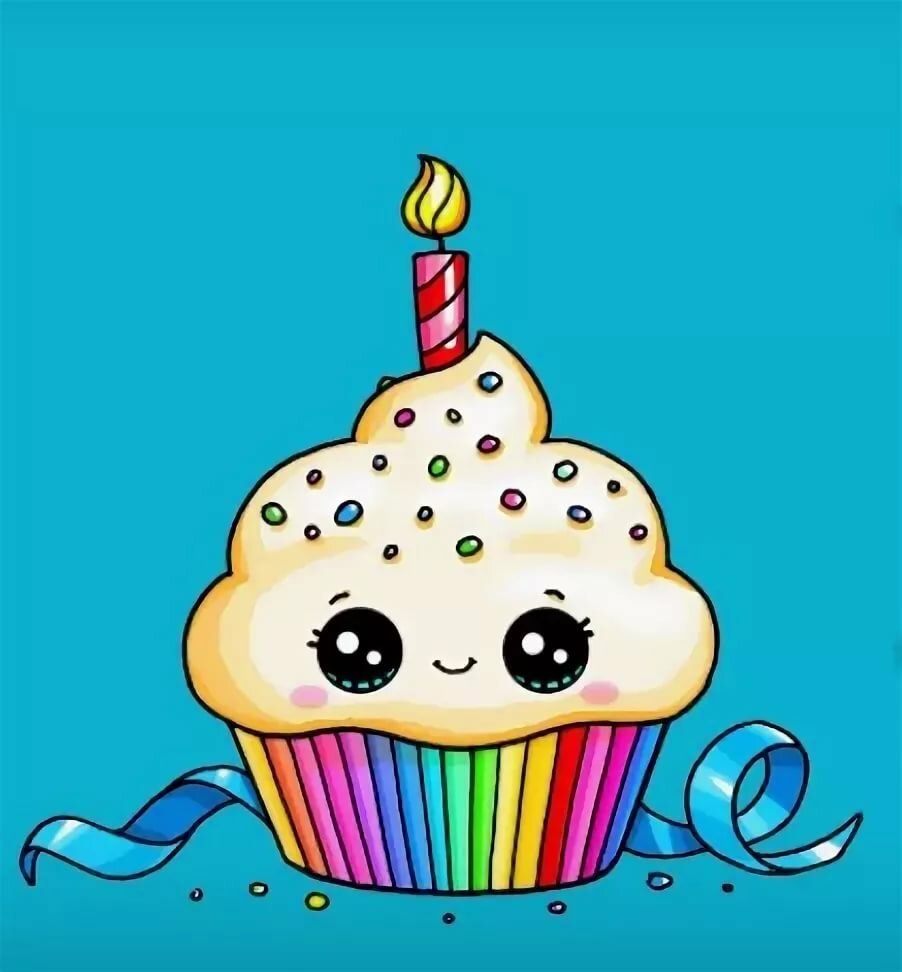 Desenho de cupcake png