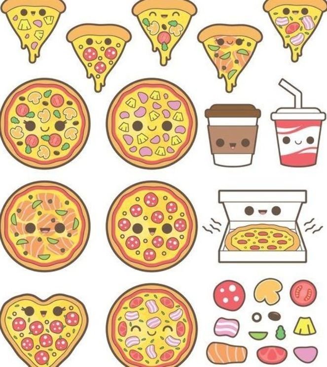 Desenho de pizza png