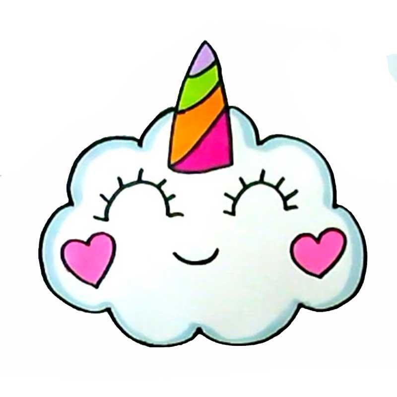 Nuvem unicornio kawaii para colorir by PoccnnIndustriesPT on