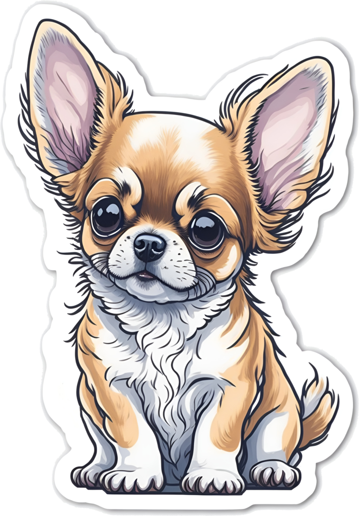 Adesivo de cachorrinho Chihuahua