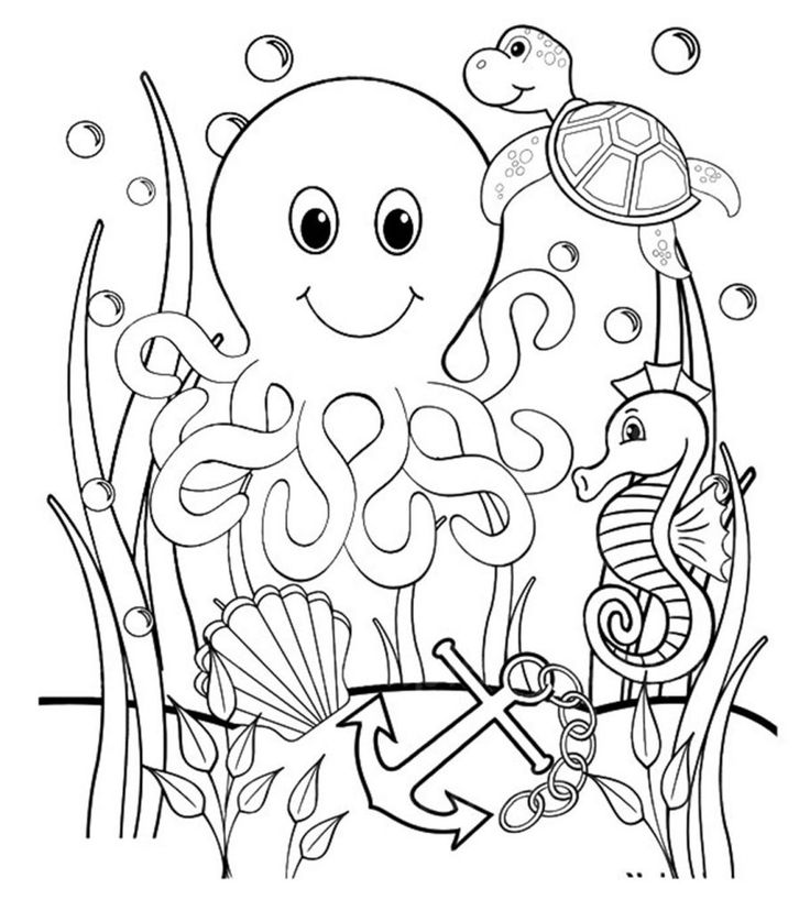 Desenhos de animais debaixo do mar